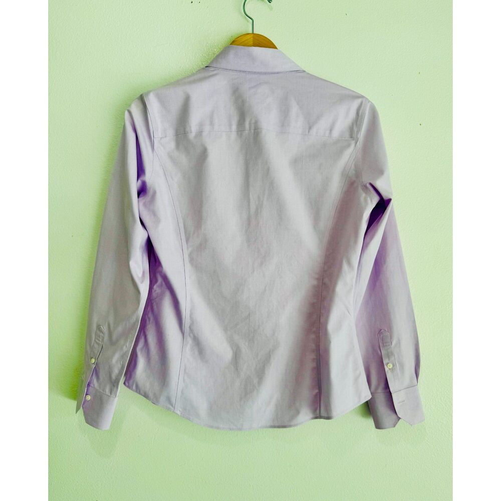 Brooks Brothers 346 fitted non iron button shirt career lavender purple women 10 - Picture 2 of 6